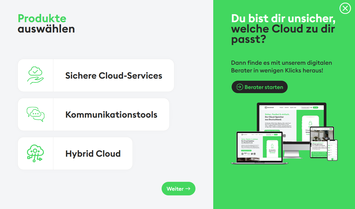 luckycloud_Erste%20Schritte02_Produktoptionen